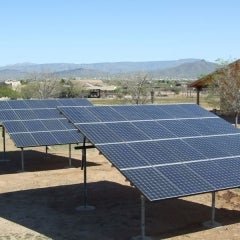 Desert Hills ground mount, 9.3kW, 48 panels