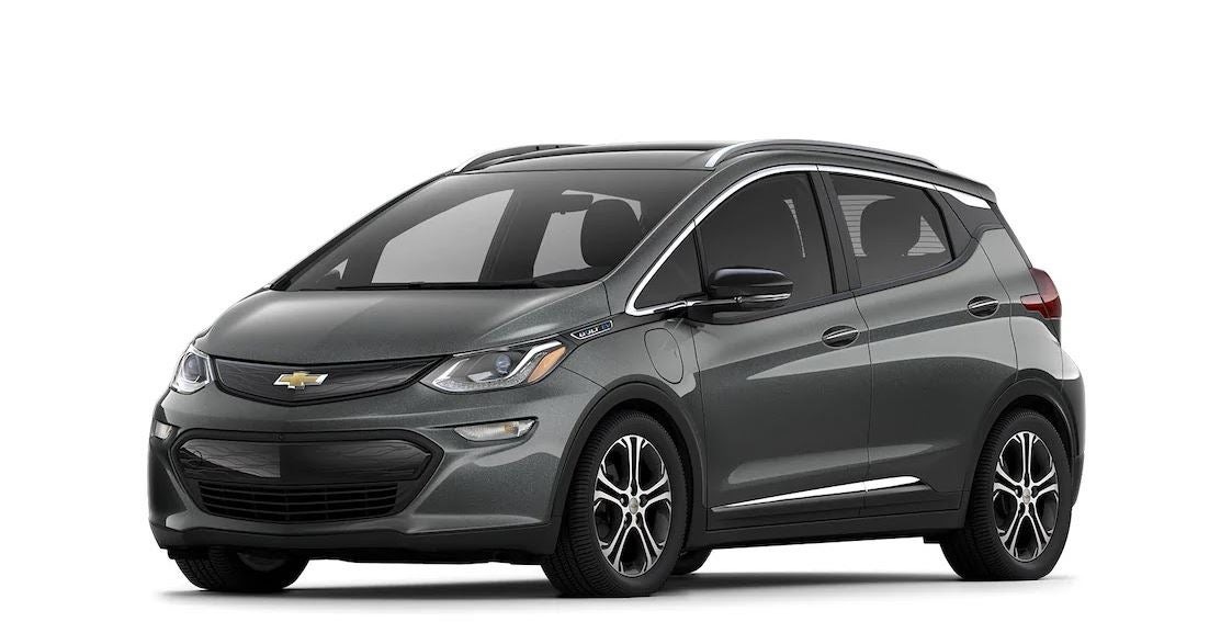 Profile photo of a grey Chevy Bolt