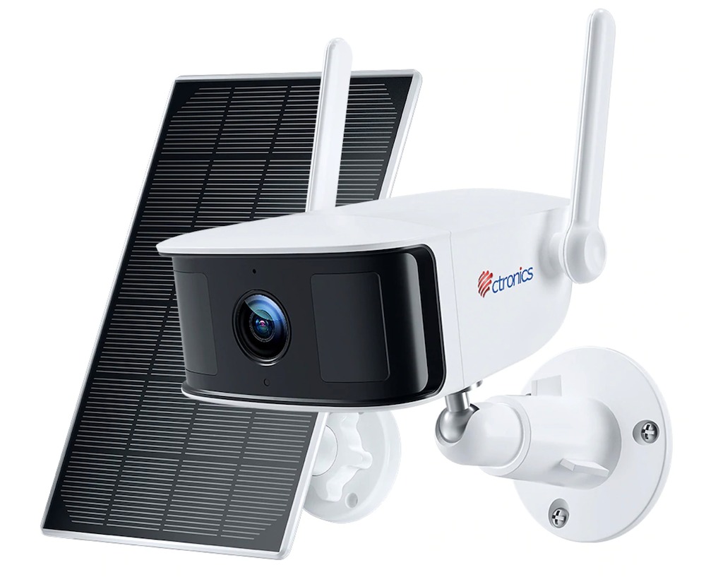 Ctronics solar powered security camera