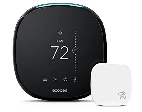 Photo of an ecobee SmartThermostat Premium on a white background