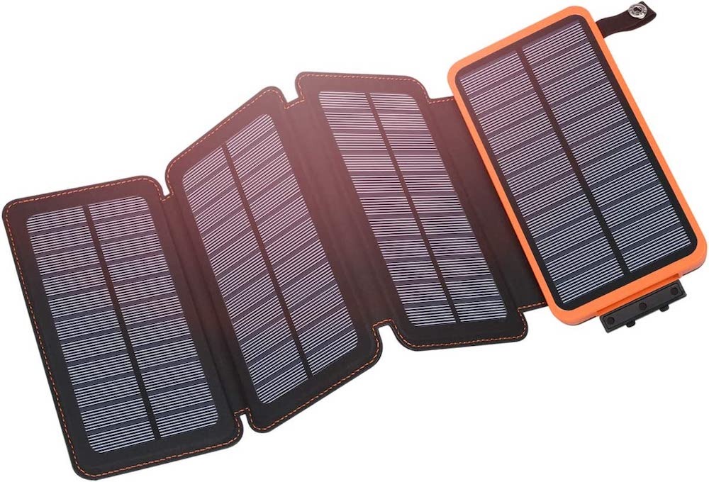 A Hiluckey solar phone charger