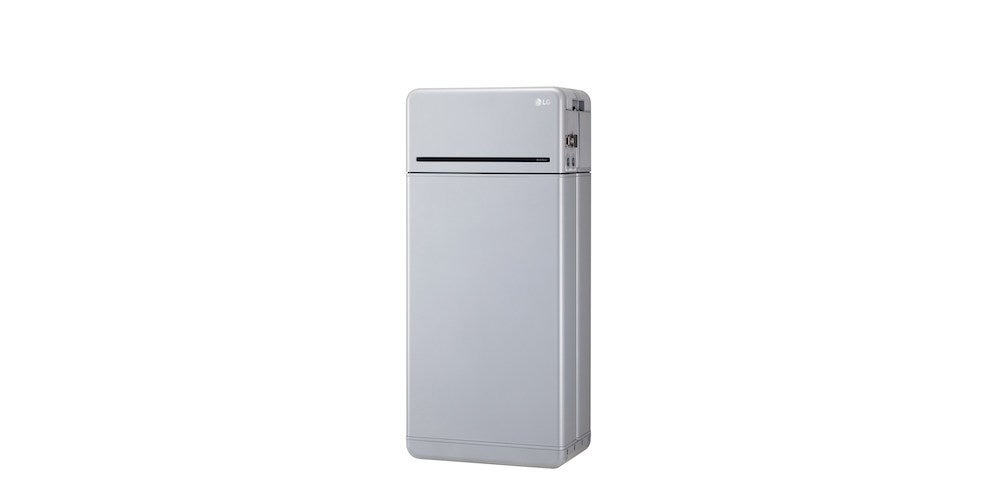 A photo of the LG RESU Prime 16H battery on a white background