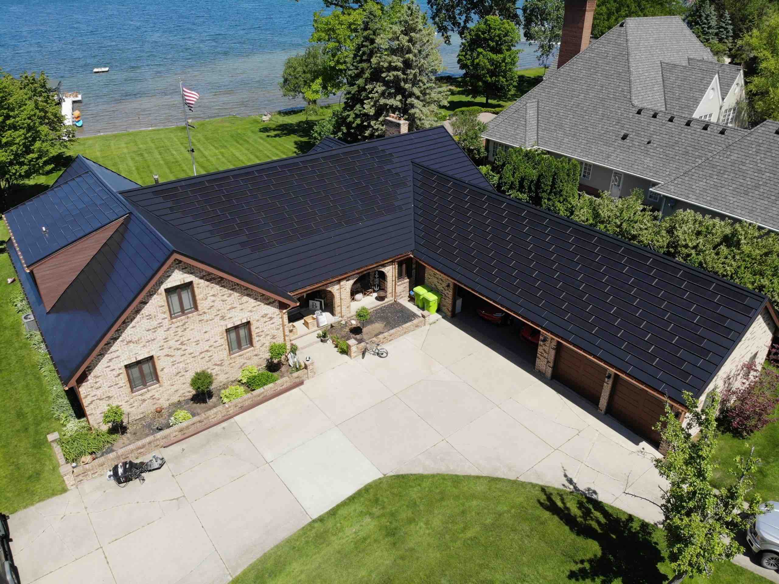 A home with Luma solar shingles installed