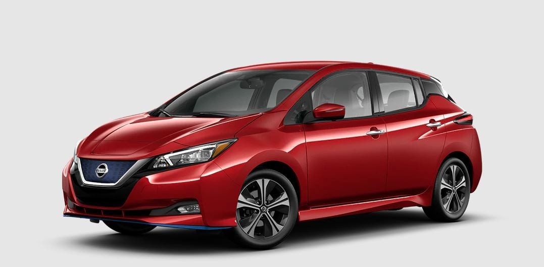 Profile photo of a red Nissan Leaf