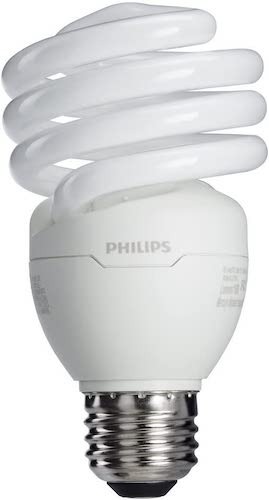 A Philips CFL lightbulb