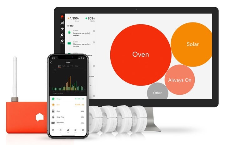 Sense energy monitor app on mobile and desktop