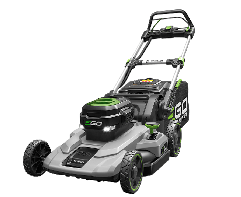 An E-Go lawnmower